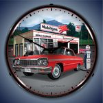 Chevrolet Parts -  1964 Impala MOBILGAS GARAGE LED CLOCK