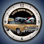 Chevrolet Parts -  1970 Monte Carlo LED CLOCK - GOLD