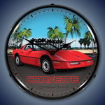 Chevrolet Parts -  C4 Red Corvette LED CLOCK