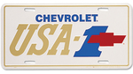 Chevrolet Parts -  CHEVROLET USA-1 & BOWTIE LICENSE PLATE