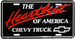 Chevrolet Parts -  HBOA-CHEVY TRUCK LICENSE PLATE