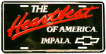 Chevrolet Parts -  HBO AMERICA-IMPALA LICENSE PLATE