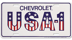 Chevrolet Parts -  "CHEVROLET USA-1" LICENSE PLATE