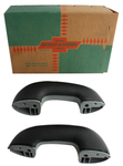 Chevrolet Parts -  1955 SERIES 1200 ARM RESTS - BLACK & GRAY