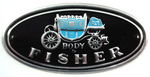 Chevrolet Parts -  1949-70 "BODY BY FISHER" METAL DECAL
