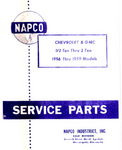 Chevrolet Parts -  1956-63 NAPCO 4X4 MASTER PARTS BOOK