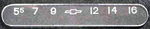 Chevrolet Parts -  1955-59 CHEVY PU RADIO FACE PLATE