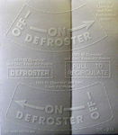 Chevrolet Parts -  1947-55PU DEFROSTER INSTRUCTION DECAL