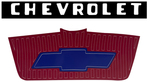 1954 PU HOOD & GRILL DECALS(CHR. GRILL)