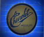 Chevrolet Parts -  CHEVROLET SCRIPT - BACK LIT SIGN 18 X 15 IN.