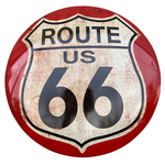 Chevrolet Parts -  15" DOMED METAL SIGN - ROUTE 66