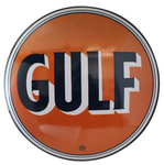 Chevrolet Parts -  15" DOMED METAL SIGN - GULF