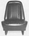 Chevrolet Parts -  71-72STD BUCKET SEAT COVER-D/SADDLE