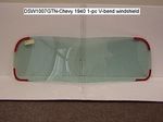 Chevrolet Parts -  1940 V-BENT WINDSHIELD GLASS - GREEN TINTED
