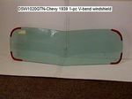 Chevrolet Parts -  1939 V-BENT WINDSHIELD GLASS - GREEN TINTED